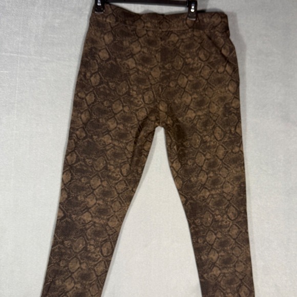NYDJ Pants - NYDJ Leggings Womens 10 Brown Ami Skinny Snakeskin Print Lift Tuck 11393P351